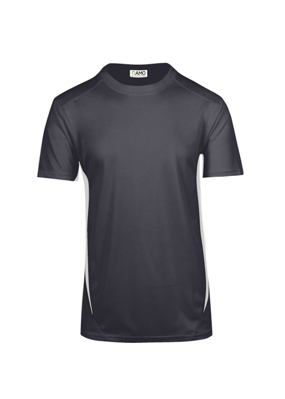 Men Accelerator Cool Dry Charcoal Tees