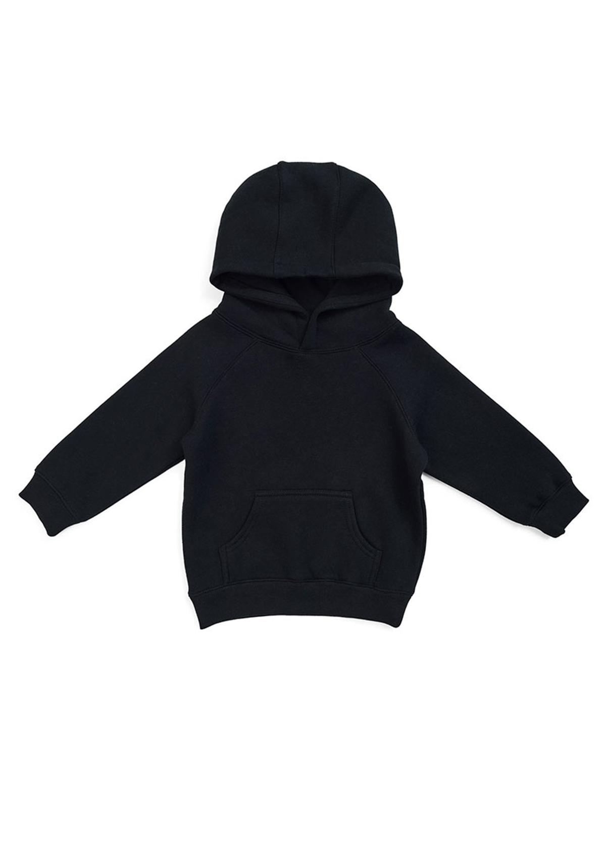 Kids Cotton Care Black Pullover Hoodie