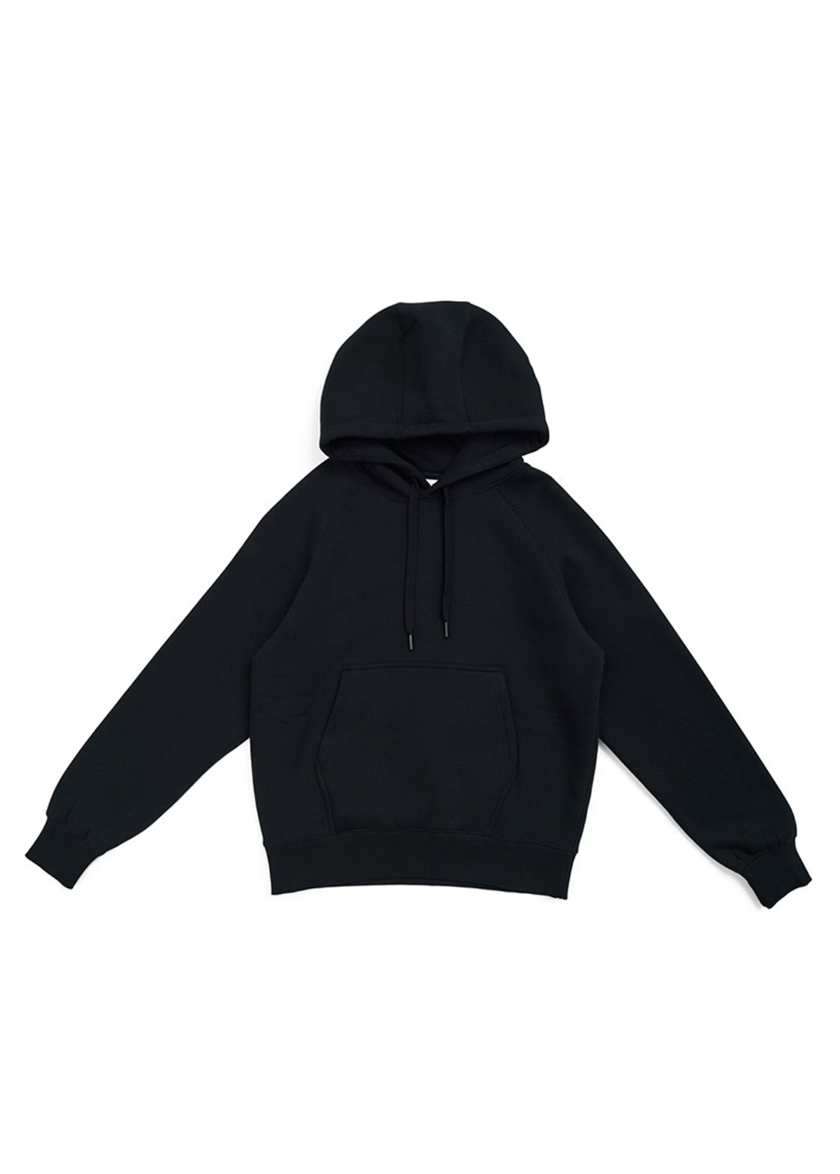 Men Cotton Care Black Pullover Hoodie