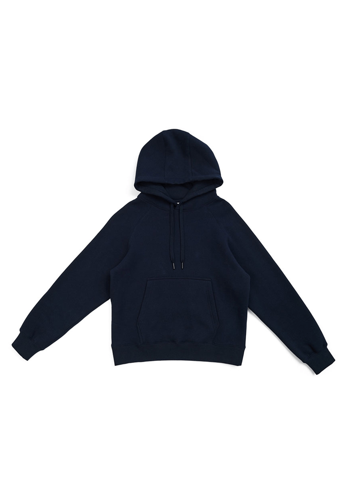 Ladies Cotton Care Navy Pullover Hoodie