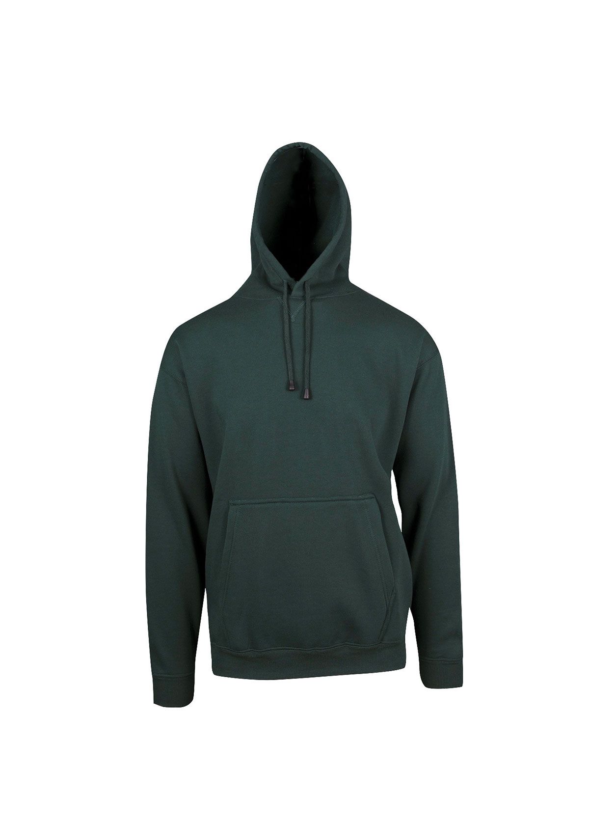 Men Kangaroo Pocket Bottle Green Hoodie