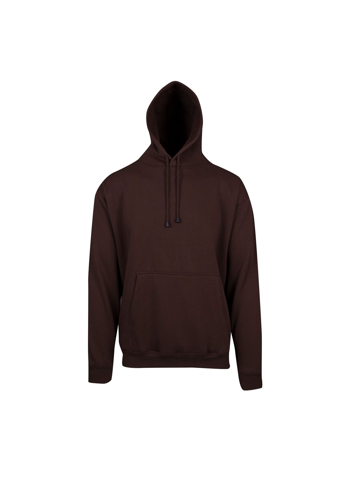 Men Kangaroo Pocket Brown Hoodie