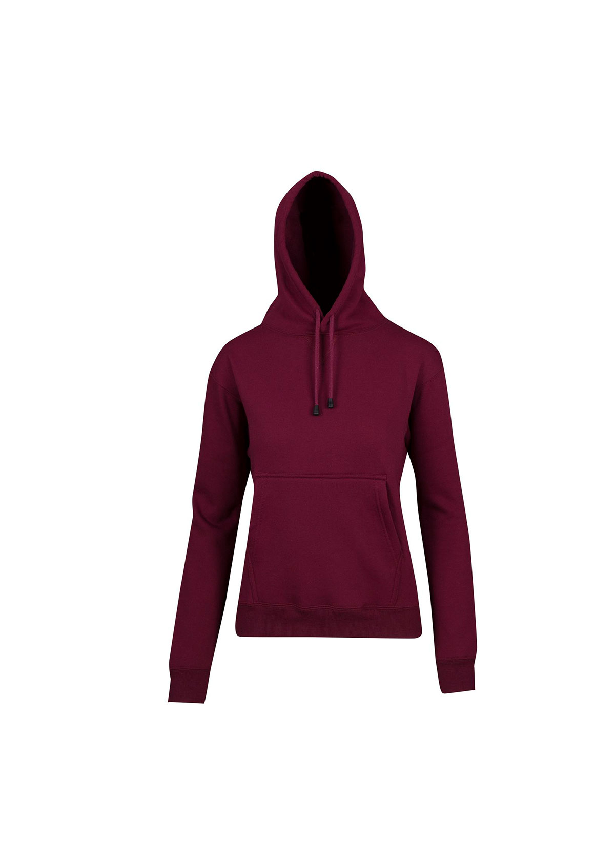 Ladies Kangaroo Pocket Maroon Hoodie
