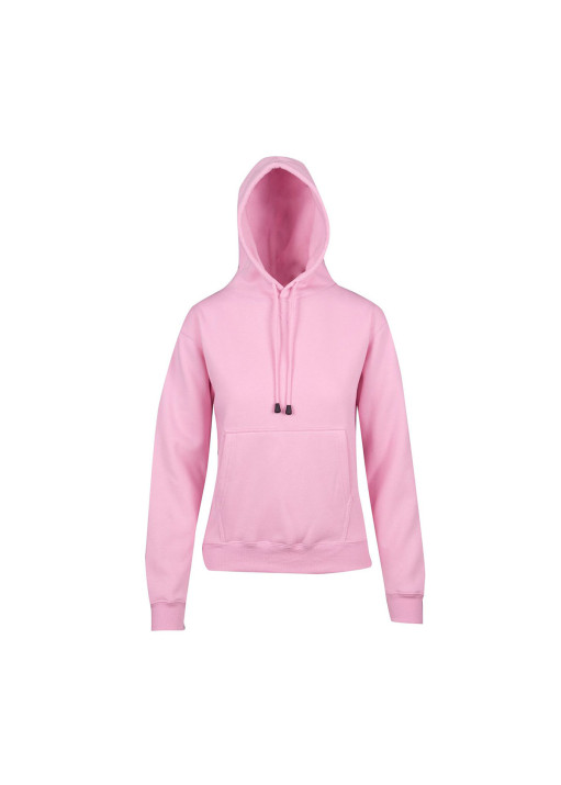 Ladies Kangaroo Pocket Pink Hoodie