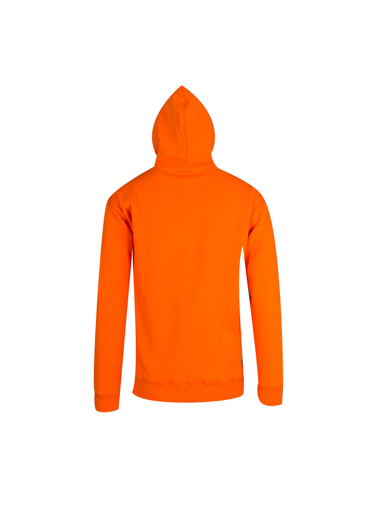 Men Kangaroo Pocket Orange Hoodie