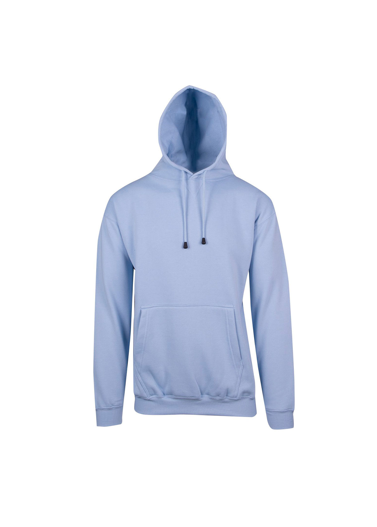 Men Kangaroo Pocket Sky Blue Hoodie