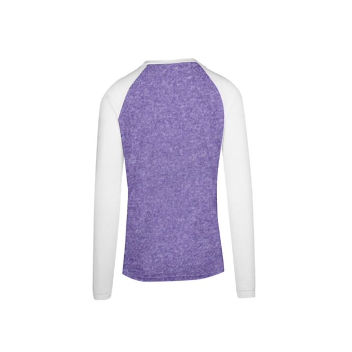 Men Long Sleeve Grape Heather Tees