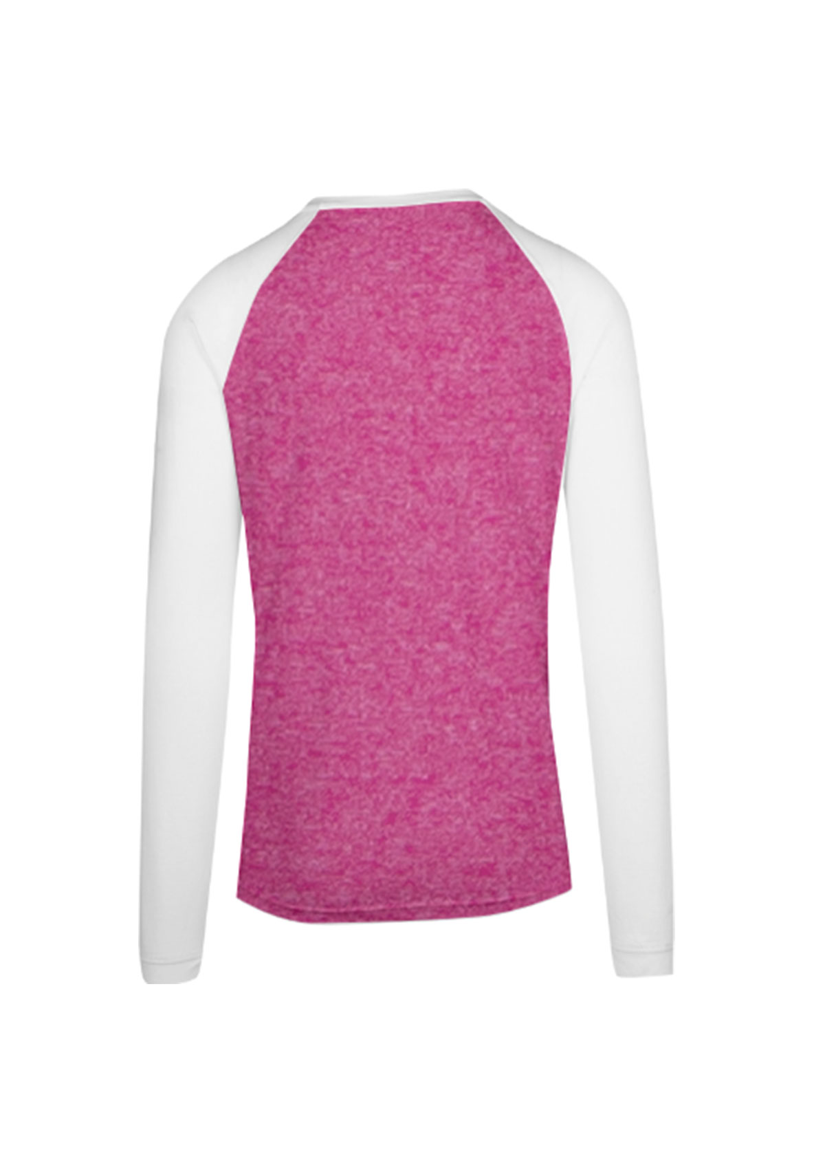 Men Long Sleeve Hot Pink Heather Tees