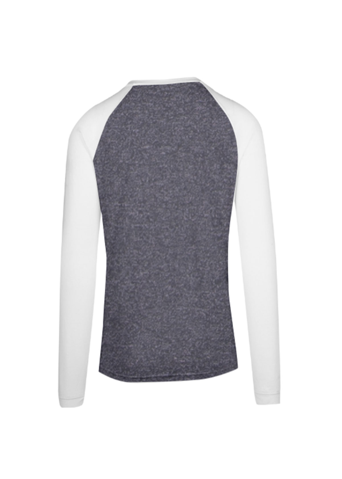 Men Long Sleeve Navy Heather Tees