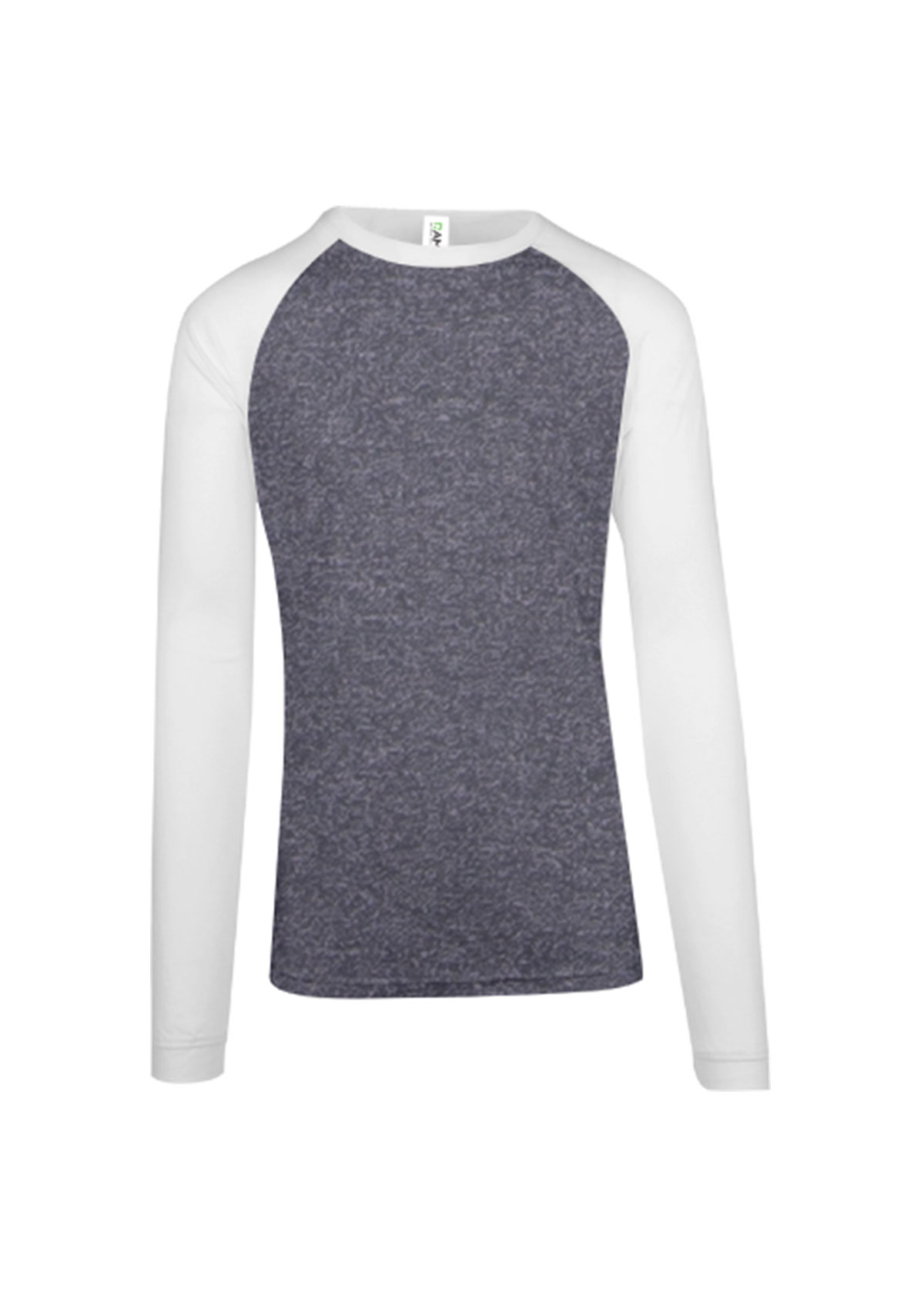 Men Long Sleeve Navy Heather Tees