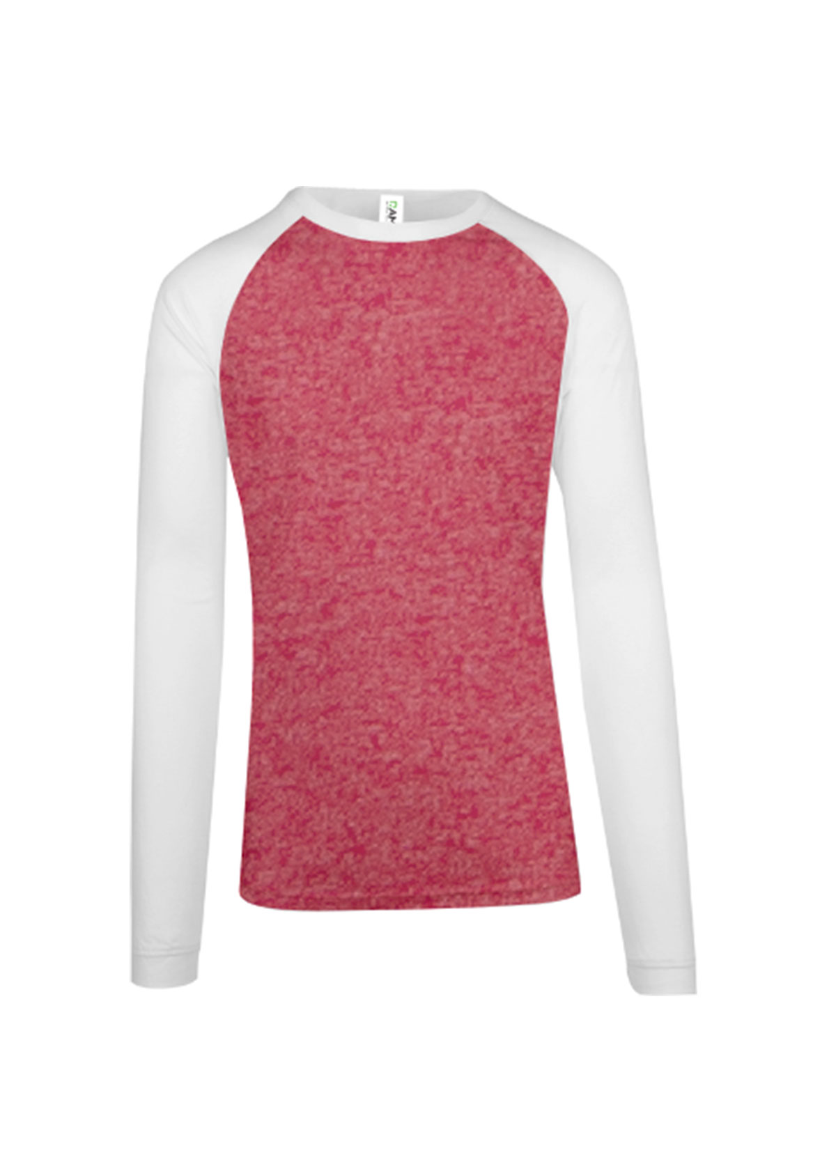 Men Long Sleeve Red Heather Tees