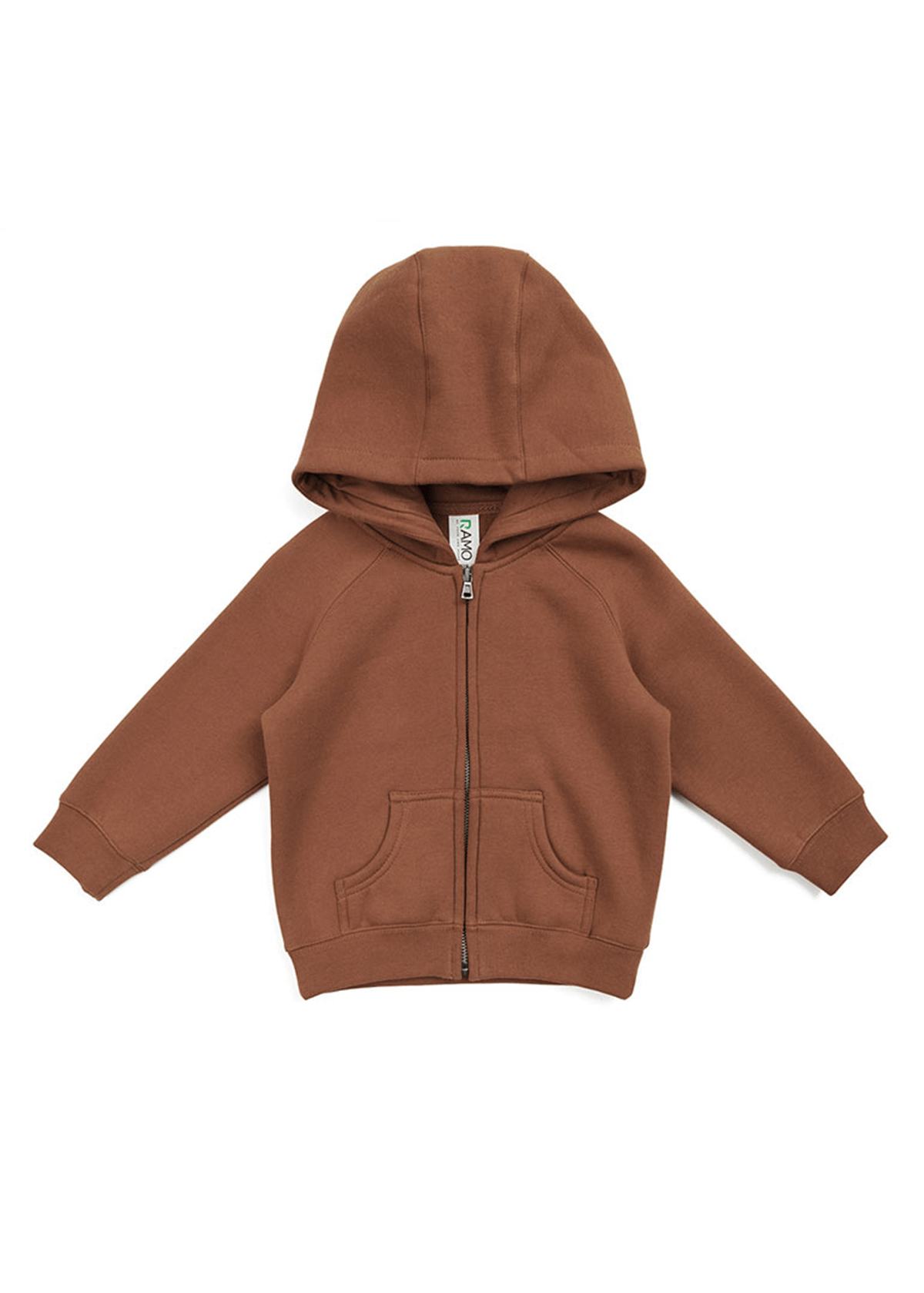 Kids Cotton Care Toffee Zipper Hoodie