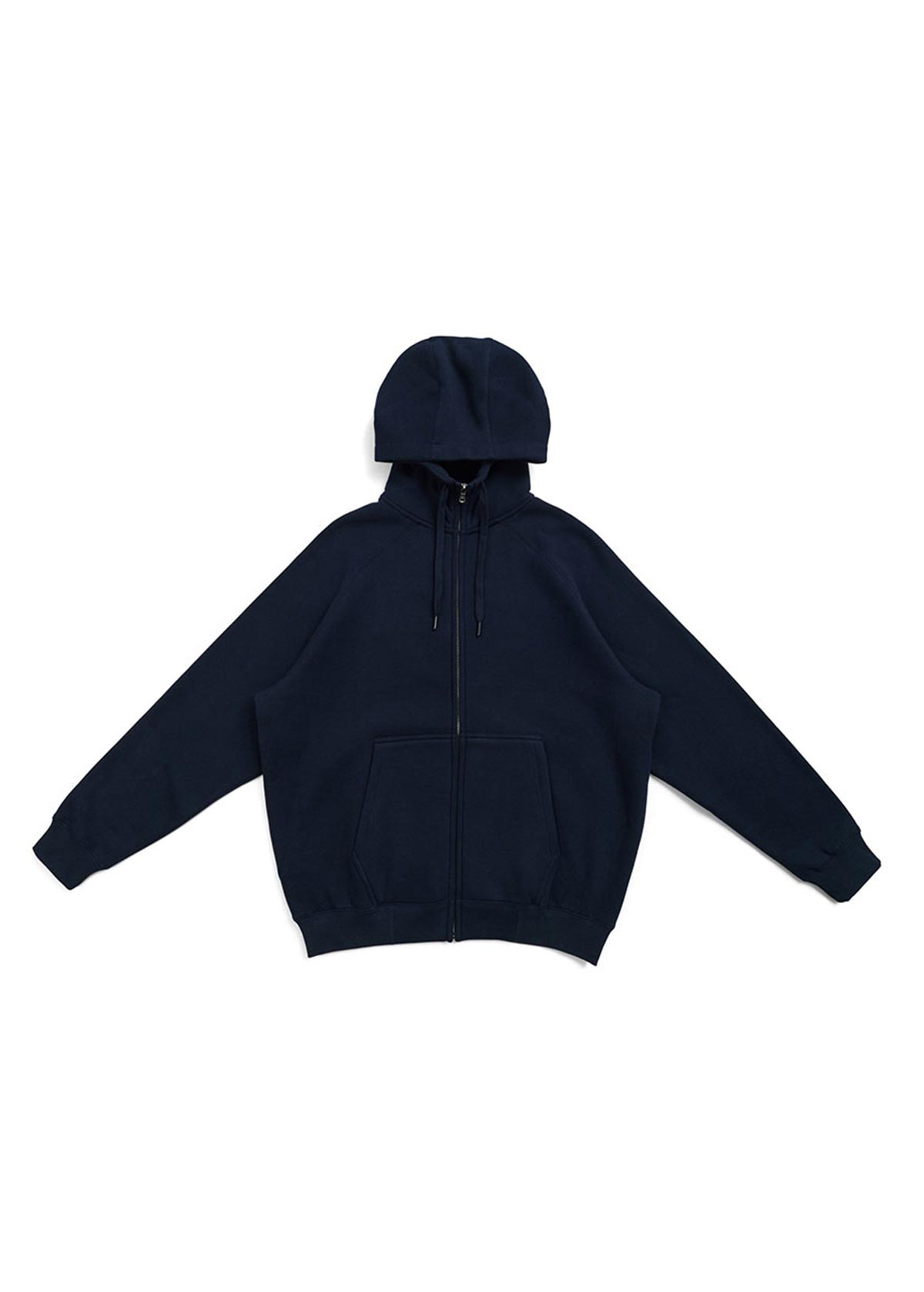 Mens Cotton Care Navy Zipper Hoodie